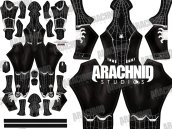 CIVIL WAR SYMBIOTE SPIDER-MAN Dye-Sub Spandex Lycra Superhero Costume