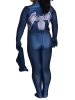 Classic Black Symbiote Kids Printed S-guy Zentai Suit with 3D Shades