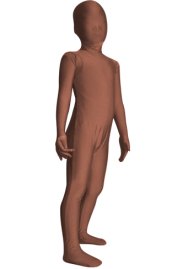 Coffee Spandex Lycra Kids Zentai Suit