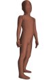 Coffee Spandex Lycra Kids Zentai Suit