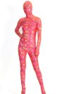 Colorful Shiny Flora Printed Spandex Lycra Zentai Suit