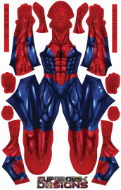 Comic S-guy Printed Spandex Lycra Cosplay Costume