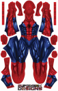 Comic S-guy Printed Spandex Lycra Cosplay Costume