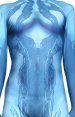 Cortana Halo 4 Printed Spandex Lycra Costume With 3D Muscle Shades