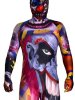 Crazy Clown Printed Spandex Lycra Costume
