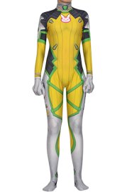 D VA Lemon Lime Printed Spandex Lycra Zentai Costume