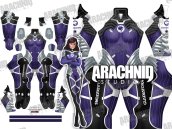 D VA LOS ANGELES GLADIATORS Overwatch Dye-Sub Printed Spandex Lycra Costume