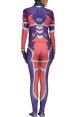 D VA White Rabbit Printed Spandex Lycra Zentai Costume