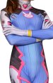 D.Va Overwatch Printed Spandex Lycra Zentai Costume no Hood