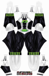 Danny Phantom Printed Spandex Lycra Costume