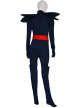 Dark Blue and Red Spandex Lycra Super Hero Catsuit