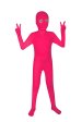 Dark Pink Open Eyes Kids Zentai Suit