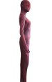 Dark Red 3D Muscle Shades and Comb Printed Zentai Suit