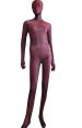 Dark Red 3D Muscle Shades and Comb Printed Zentai Suit