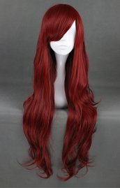 Dark Red Long Wig For Cosplay Show!