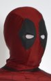 Deadpool DarK Red Printed Spandex Lycra Bodysuit with Padding and Rubber Lenses