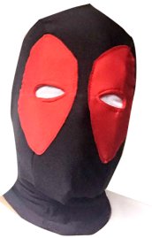 Deadpool Hood | Red and Black Spandex Lycra Hood with Peak