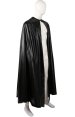 Double Layered Fake Leather Black B-guy Cape