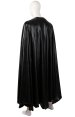 Double Layered Fake Leather Black B-guy Cape