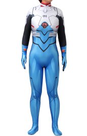 Evangelion Shinji Dyle-Sub Spandex Lycra Costume (Female)