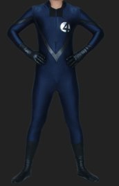Fantastic 4-Blue and Black Spandex Lycra Catsuit