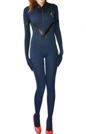 Fantastic 4 - Dark Blue and Black Spandex Lycra Jumpsuit