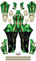 Froppy V1 Printed Spandex Lycra SuperHero Costume no Hood