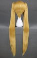 Gold Long Double-polytail Cosplay Wig!VOCALOID! Miku's Cosplay Wig!