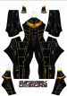 Gold Zeo Printed Spandex Lycra Costume