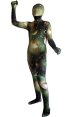 Green Galaxy Printed Kids Zentai Suit