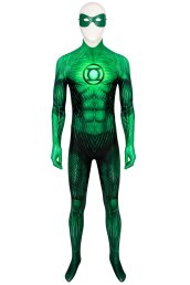 Green Lantern Hal Jordan Printed Spandex Lycra Costume