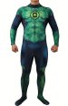 Green Lantern Printed Spandex Lycra Costume no Hood