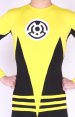 Green Lantern!Sinestro's Cosplay Costume! Yellow And Black Lycra Spandex Zentai Suits!