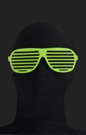Green Shutter Shades Zentai Suit Sunglasses
