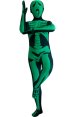 Green Skeleton Kids Zentai Suit