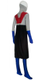 Grey and Red Spandex Lycra Super Hero Costume