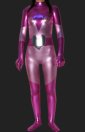 Heart Super Hero Costume | Pink and Fuchsia Shiny Metallic Catsuits