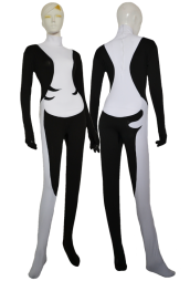 Imp Midna Costume | Black and White Bodysuit without Hood