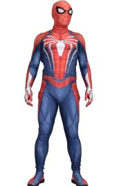Insomniac S-guy Video Game Printed Spandex Lycra Costume with 3D Muscle Shading
