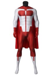 Invincible Omni-Man Nolan Grayson Printed Spandex Lycra Costume with Cape