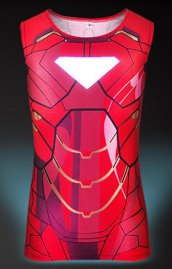 Iron Man Cycling Tank Top with Reflector