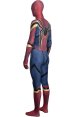 Iron Spider Dye-Sub Spandex Lycra Costume with Fake Leather and Lenses Attached