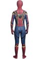 Iron Spider Dye-Sub Spandex Lycra Costume with Fake Leather and Lenses Attached