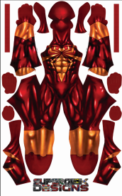 Iron Spider Plain Printed Spandex Lycra Costume