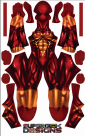 Iron Spider Plain Printed Spandex Lycra Costume