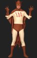 Kerra! Brown Cat Full Body Lycra Zentai Suits with Cap