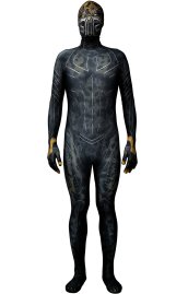 KILLMONGER GOLD JANGUAR Printed Spandex Lycra Costume without Golden Details