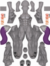 Kurama Fox Printed Spandex Lycra Petsuit Bodysuit