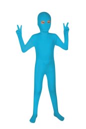 Lake Blue Open Eyes Kids Zentai Suit