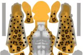 Leopard M Muscle Printed Spandex Lycra Costume